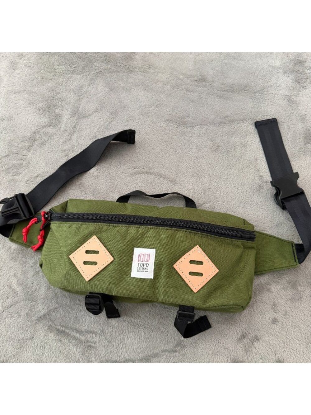 Topo Designs Hip Pack Olive Green Waist Pack Sling Bag Crossbody USA Outdoors